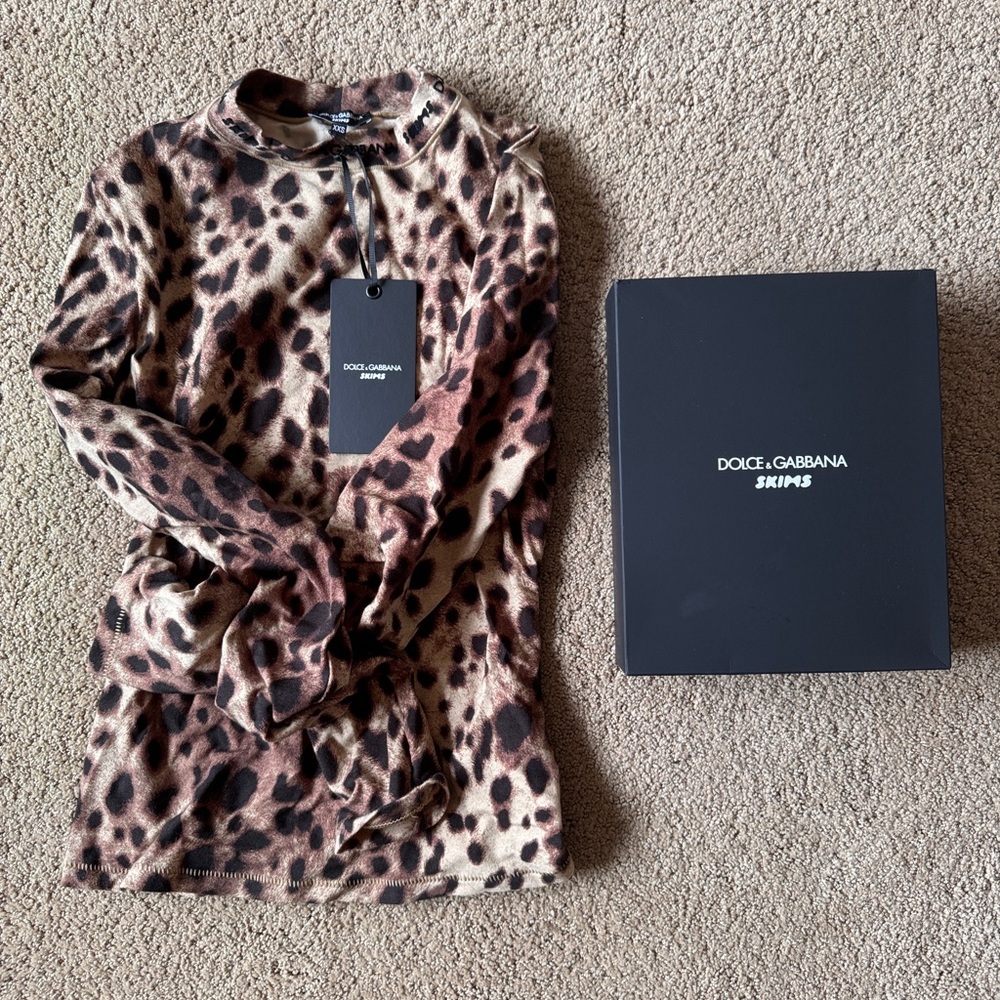 SKIMS X DOLCE&GABBANA Long Sleeve T-Shirt XXS